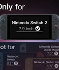 Nintendo Switch 2 2025 Screen Protector 9H Tempered Glass No Fuss Easy Install Tool Ultra Clear HD Clarity Anti Scratch Shield