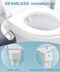 Ultra Slim Bidet Attachment With Dual Mode Wash For Toilet Easy To Install Non Electric Toilet Seat Attachment