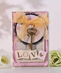 Greeting card featuring a vintage key design from the 9 Piece Vintage Keys Metal Cutting Dies Set For Scrapbooking And Card Making Dope DIY Die Cuts And Embossing Stencils For Albums Photos Cards And Paper Crafts.