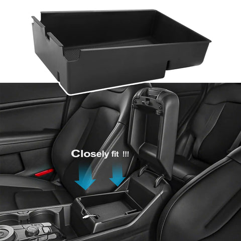 Kia Sportage Center Console Organizer Armrest Tray Insert Black For NQ5 2023 2024 2025 2026 fitted in car interior