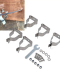 Heavy Duty Window Well Cover Clamp Kit With Cold Rolled Steel And Zinc Plated Finish, Heavy Duty Spring Clips For Secure Safe Installation, Perfect For Long Term Outdoor Use No Rust Or Corrosion Issues; 5 clamps and hardware