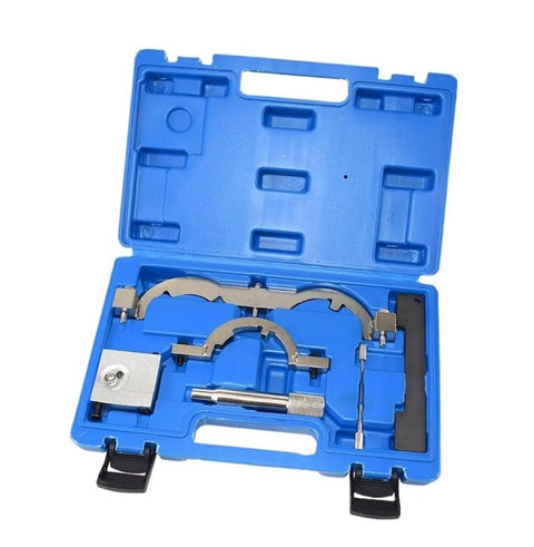 Turbo Engine Timing Tool Kit For Opel Aveo Cruze 1.0L 1.2L 1.4L Camshaft Holding Locking Tool Set in blue case, open view