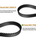 Replacement Belt Set For Bissell ProHeat 2X Revolution Pet Carpet Cleaner Fits Models 1548 1550 1551 1551W 1550 Series