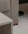 Beefy Heavy Duty Adjustable Threaded Furniture Leveling Feet 3/8-16 Inch Screws With Nylon Pads on Sofa
