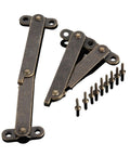 Rotating Concealed Cabinet Hinges 61mm Hidden Door Hardware 2 Pack with mounting screws, heavy duty load bearing, smooth pivot