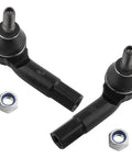 2-Pc Front Outer Tie Rod End Link Set For VW Beetle 1998-2010, Golf 1999-2005, 2006, Golf City 2007-2010, Jetta 1999-2004, 2005-2006, Jetta City 2007-2009, Replacement Steering Linkage, Heavy Duty Steel, Smooth Handling, with nuts