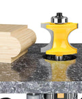 Bullnose Beading Router Bits Set For CNC And Handheld Routers, Five-Piece Carbide Tipped Beading Bit Set With 1/4 Inch Shank