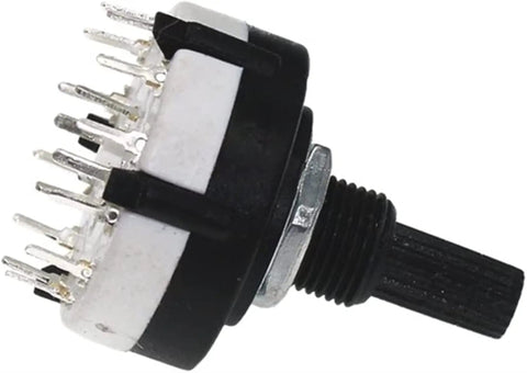 Plastic Rotary Band Switches Ten Pack RS26 4 Pole 3 Position 2 Pole 6 Position 1 Pole 12 Position With 21MM Handle Axis Switch