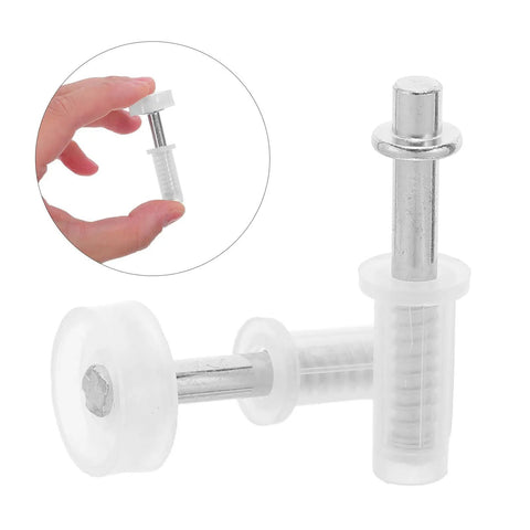 Bi Fold Door Repair Kit Four Pieces Top Guide Roller Pivot Hinge Universal Bifold Closet Door Hardware Upgrade Easy Install Makes Repairs A Snap Handymen Replacing Old Broken Parts Cost Effective Solution Fix It Now Smooth Run Forever white pivot roller set