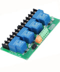 30A 4 Channel Relay Module 12V Expansion Board With High Low Level Trigger Optocoupler Isolation For PLC Automation Equipment Control