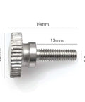 Side view of a screw from Industrial Sewing Machine Needle Clamp Set Screws And Thumb And Foot Screw Kit For Juki Single Needle Machines