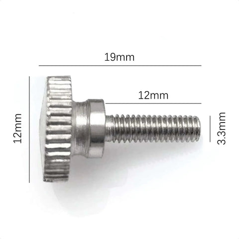 Side view of a screw from Industrial Sewing Machine Needle Clamp Set Screws And Thumb And Foot Screw Kit For Juki Single Needle Machines
