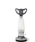 Heavy Duty 17 Inch Floor Buffer Polisher Machine Multi Functional Carpet Scrubber with clear solution tank and round brush.