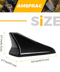 Shark Fin Antenna Cover for Kia Optima 2014-2020 Without GPS, black, 5.9 inches, durable ABS