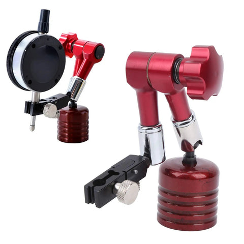 Pro Grade Heavy Duty Magnetic Base Stand For Dial Indicators With 50kg Pull, Red Universal Magnetic Indicator Holder