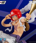 One Piece Monkey D Luffy Gear 5 Baseball Ver Masterlise Expiece Collectible Statue 7.9 Inch Figure holding bat close-up