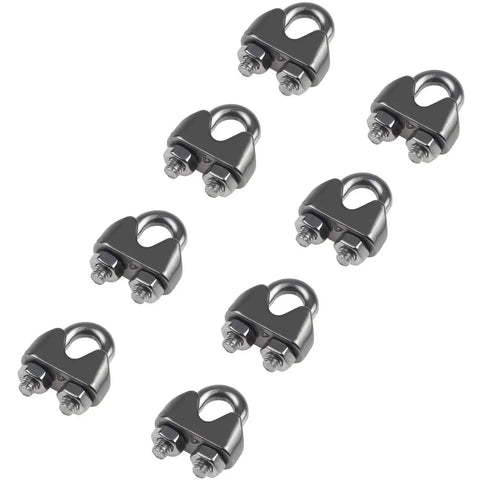 Heavy Duty 304 Stainless Steel Wire Rope Cable Clips And Clamps For Rigging Hardware That Are Tough As Nails And Damn Near Indestructible For Any Outdoor Job
