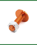 25 Pcs M6 Orange Aluminum Alloy Hex Socket Head Motorcycle Bolts Screws Nuts Set For Tough Long Lasting Ride Lightweight Corrosion Resistant Hardware Kit For Street And Dirt Bikes