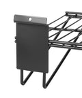 Heavy Duty Slatwall Shelves 16 Inch Wide Wire Shelf Organizer For Garage Workshop Kitchen And Office Slatwall Accessories Durable Powder Coated Finish 2 Pack close-up
