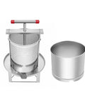 Manual Honey Press Extractor For Beeswax And Honeycomb Drums Stainless Steel Kitchen Tool With 532.6 Oz Capacity side view