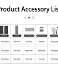 Product Accessory List for Killer 5 Tier Steel Storage Shelving Unit With Adjustable Metal Racks detailing parts and quantities.