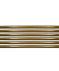 Gold Quarter Round Tile Trim Half Inch By 12 Inch Edge Cap For Kitchen Backsplash And Bathroom Shower Dope Gold Finish Decorative Jolly Tile Liner Cap Tile Edge Finish Versatile 12 Pack, showing six gold trim pieces