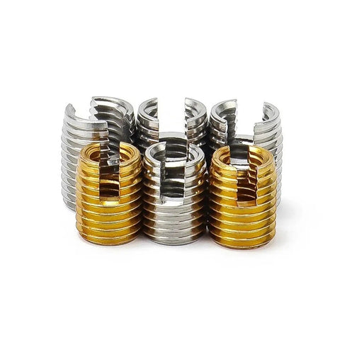 Super Heavy Duty Self Tapping Threaded Inserts For Stripped Metal Threads That Slide In Smooth Without Any Hassle And Save You Big Bucks Versus Pricey Shop Repairs Or New Part Replacements