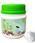 1.5 Lbs Tumbler Media Grit 12000 Grit Aluminum Oxide For Final Finish Step 5 Polishing Grit container with green lid