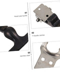 Heavy Duty Draw Latches Kit With Brackets, Stainless Steel Toolbox Latches, flexible hood catch design details