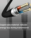 Close-up of M12 8 Pin Male To Female Connector Cable, showcasing copper core material for industrial sensor extension wire, 5 ft long.