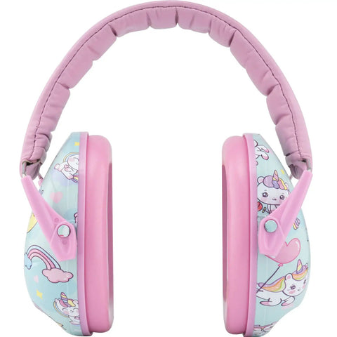 Unicorn Themed Kid Friendly Earmuffs For Toddlers And Kids 25 Decibels Of Noise Reduction Lightweight Adjustable Foldable With Plush Cushioned Headband