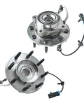 RWD Front Wheel Hub Bearing Assembly Two Piece Kit With ABS For GMC Sierra 1500 HD 2500 HD Yukon XL 2500 Chevy Avalanche 2001-2006
