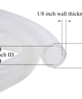 Three Quarter Inch ID By One Inch OD High Pressure Braided Clear PVC Tubing Ten Foot Heavy Duty Flexible Vinyl Hose detail view