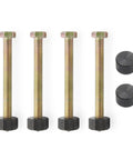 Wheel Hub Removal Tool Set For Cars And Light Trucks With Impact Rated Bolts And Nuts Kit, showing 4 bolts and 2 press feet.