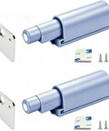 Magnetic Push Latch For Doors And Cabinets Easy Push To Open Touch Latch Set Gray Finish 2 Pack, metal cabinet hardware with screws