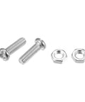 Bling License Plate Fasteners Kit With Rhinestone Caps And Screws, including 2 silver screws and 2 matching nuts for universal fit