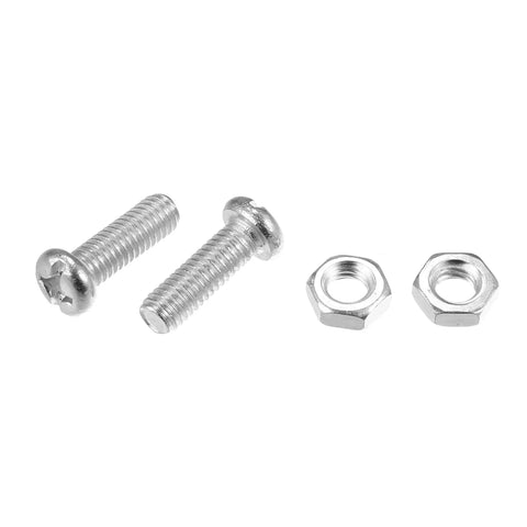 Bling License Plate Fasteners Kit With Rhinestone Caps And Screws, including 2 silver screws and 2 matching nuts for universal fit