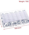 400 Piece SMD Aluminum Electrolytic Capacitor Kit With 24 Value Assortment From 1uF To 1000uF 50V Rating With Storage Case in box