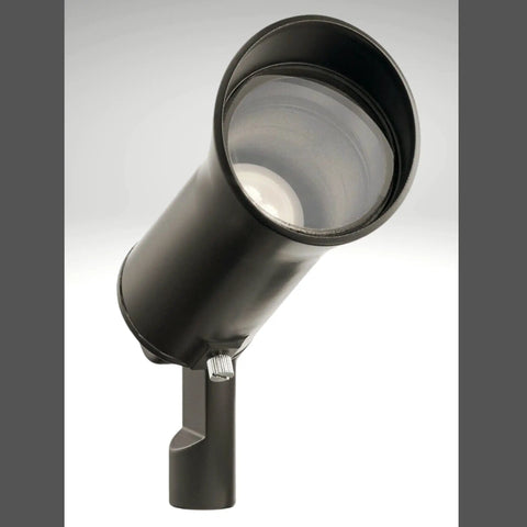 Showscape 3W Olde Bronze MR11 LED Low Voltage Hardwired Landscape Spot Light 12V 250 Lumen Output At 3000K close-up image