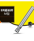 Heavy Duty ER Series CNC Collet Collection with M-type extension for milling machines and lathes, durable metal construction.