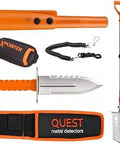Orange XPointer Land Pinpointer Holster Water Resistant Metal Detector Accessory with spade and sheath