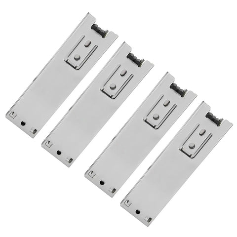 Four 5 Inch Drawer Slides Full Extension Ball Bearing Drawer Runners Side Mount With Smooth Nylon Wheels For Kitchen Cabinets Wardrobes And Dressers 44.1 Pound Capacity Soft Close