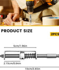 Spring Loaded Anti Drop Screw Holding Screwdriver Bits For DIY Home Repairs With Built In Spring Clamp Keeps Screws From Slipping Phillips Cross Tip And Hex Shank Universal Interface Great For Woodworking And Quick Fixes, 2pcs, 10cm