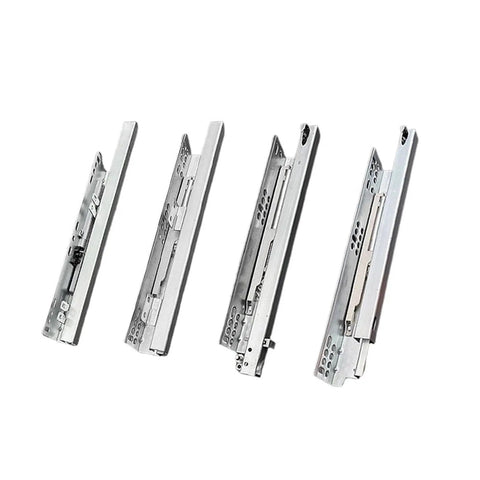 2 Section Hidden Undermount Drawer Slides For Bottom Mounted Concealed Installation Smooth Full Extension Rails Pro Grade Durable Drawer Hardware For Cabinets Easy Install No Exposed Hardware, metal pair