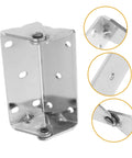 Heavy Duty Steel U Shaped Mounting Braces For Commercial Ovens And Cabinetry showing silver zinc plated steel design.