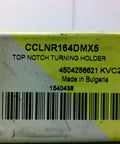 Top Notch Turning Holder For CCLNR164DMX5 Machining Tool box label, made in Bulgaria, for CNC lathes