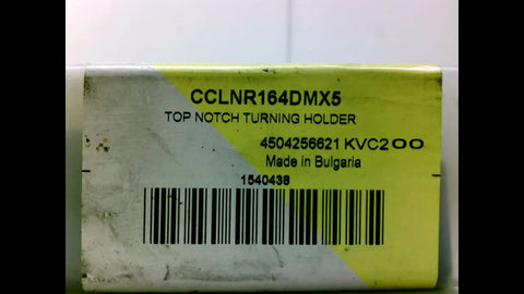 Top Notch Turning Holder For CCLNR164DMX5 Machining Tool box label, made in Bulgaria, for CNC lathes