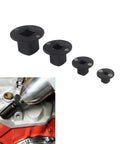 Ultra-Low Profile Socket Adapter Set With Impact Drivers Steel Hex Shank Kit For Auto Repair Tight Spaces, four black steel pieces