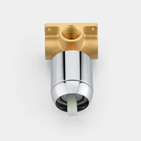 Shower Faucet With Valve And 8 Inch Rain Shower Head, Single Handle Chrome Finish, Easy DIY Install, Slick Modern Bathroom Upgrade, Durable Brass Construction, Water Saving Design For Smooth, Quiet Shower Experience