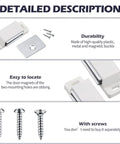 24 Pack Heavy Duty Cabinet Magnets With 15lb Holding Power Magnetic Door Catch Kit Includes 48 Screws White Finish